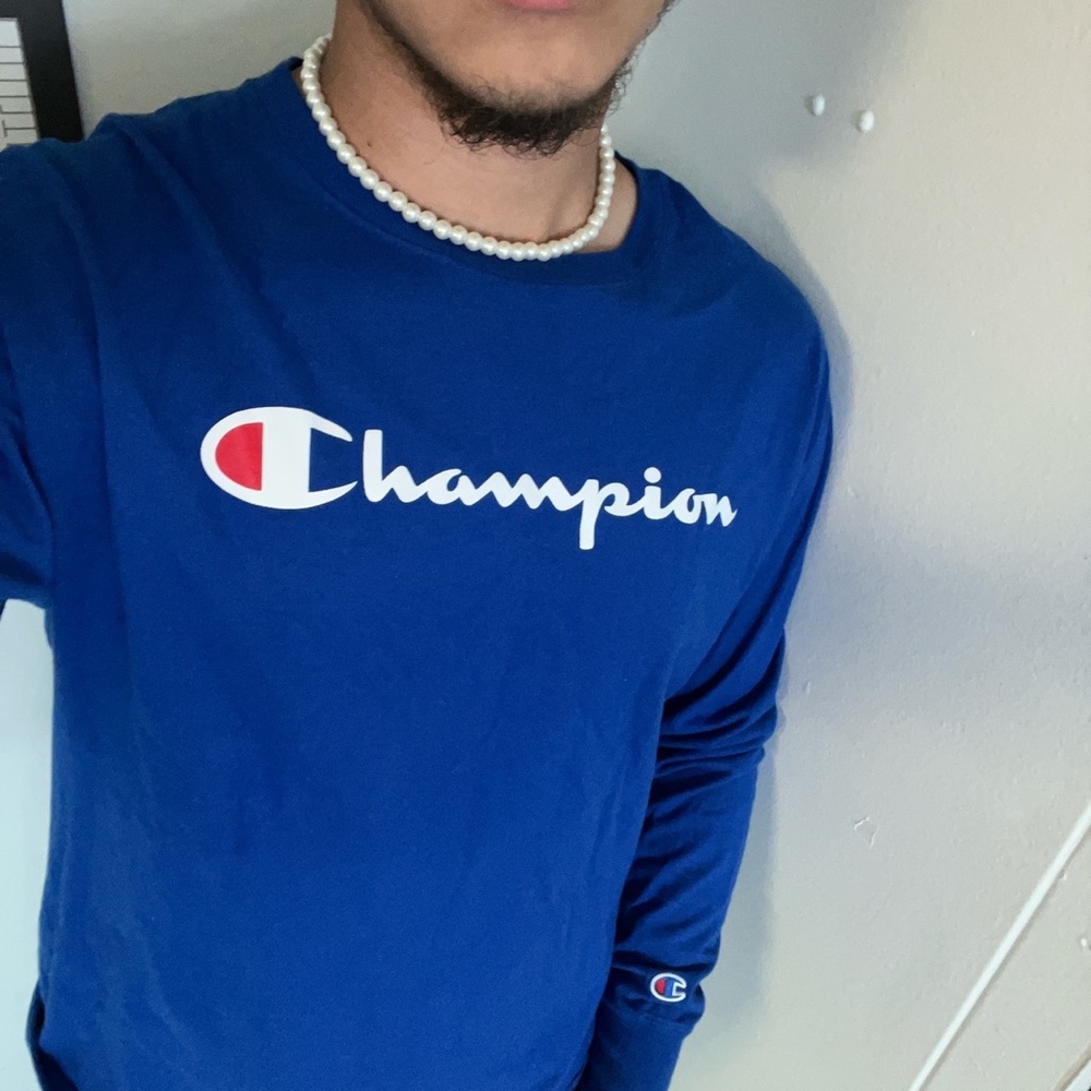 Royal Blue Champion Long Sleeve Tee